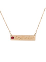 HARRY POTTER - GRYFFINDOR - SCHOOL SCRIPT WITH STONE BAR NECKLACE